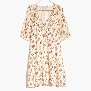 Madewell Ruffle Button Trapeze Dress